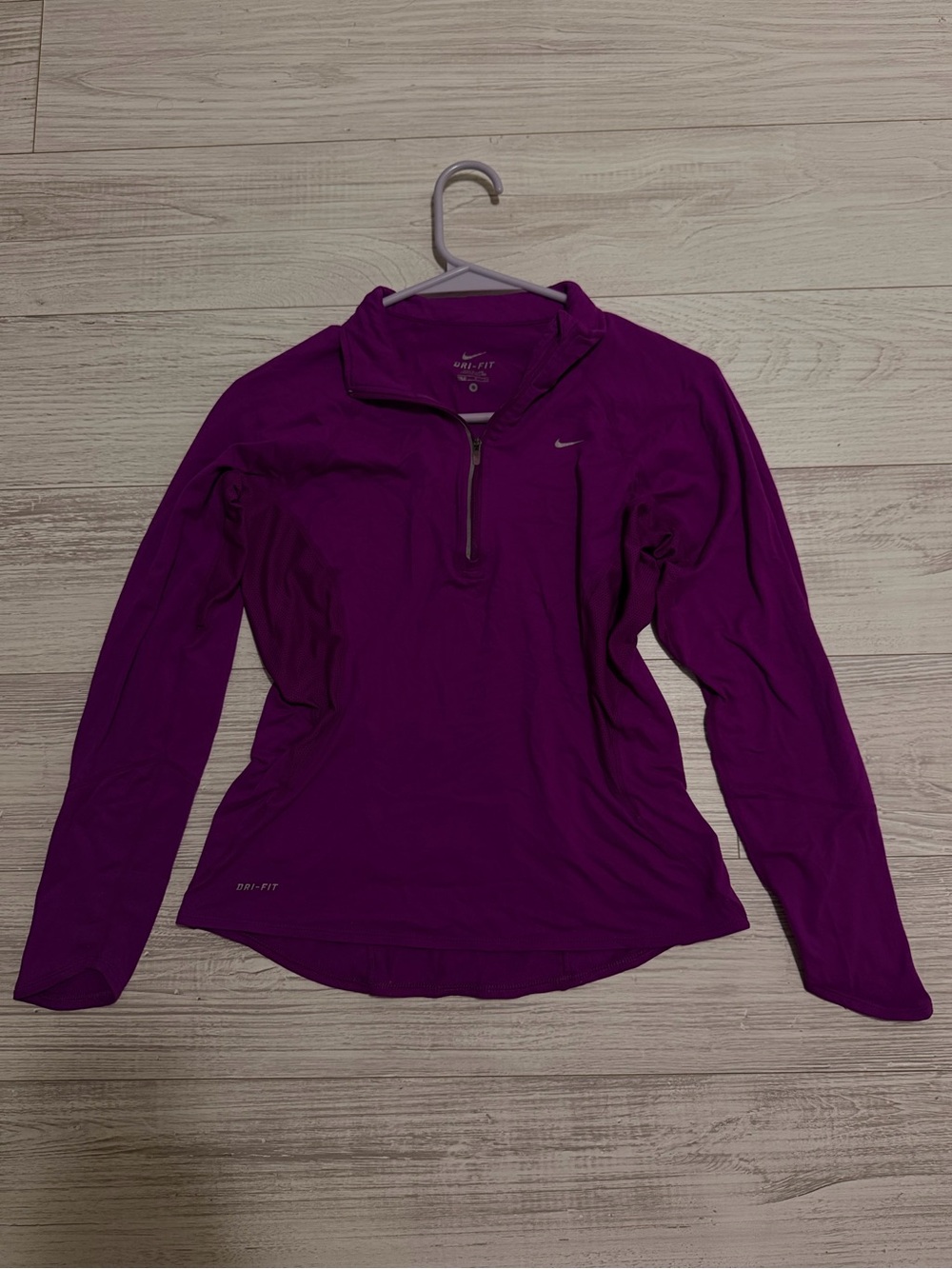 Nike Dri-FIT Pacer Half-Zip Running Top Purple Small